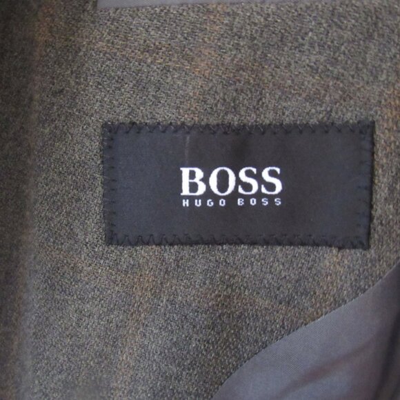 Hugo Boss Mars Windowpane Check 100% Wool, Size 54 Jacket Made in Germany F380 - Picture 4 of 11